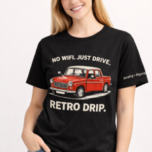 Men’s Analog > Algorithm T-Shirt – 180 GSM Black Cotton Tee